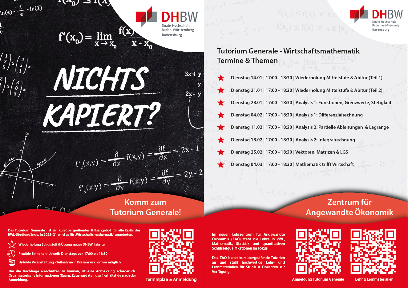 Flyer vom Tutorium